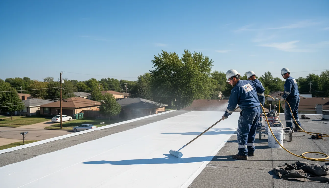 Commercial roof coating in Larkspur, CO near me